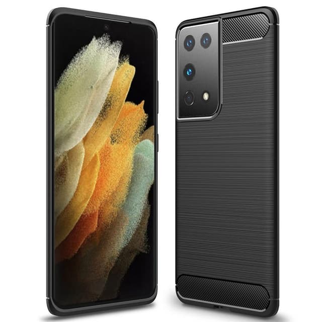 Børstet silikondeksel Samsung Galaxy S21 Ultra