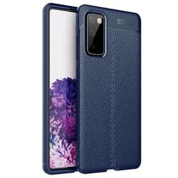 Lædermønstret TPU Cover Samsung Galaxy S20 FE  - blå