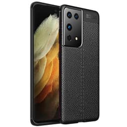 Skinnmønster TPU-deksel Samsung Galaxy S21 Ultra  - Svart