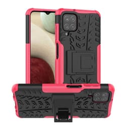 Støtsikker deksel med stativ Samsung Galaxy A12  - Rosa