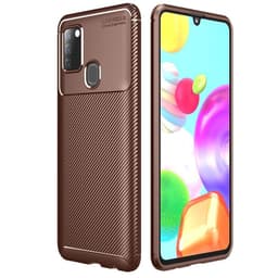 Carbon silikon skal Samsung Galaxy A21s  - Brun