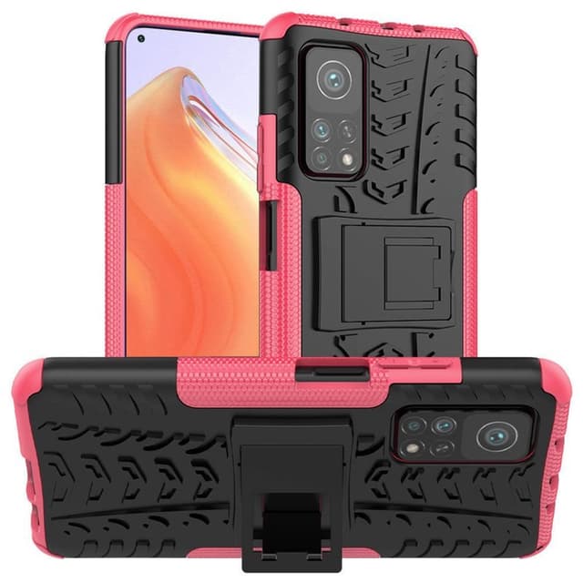 Stöttåligt skal med ställ Xiaomi Mi 10T / 10T Pro  - Rosa