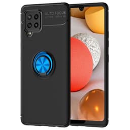 Slim Ring kotelo Samsung Galaxy A42  - Musta / Sininen