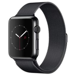 SKALO Milanese Loop Apple Watch Series 1-3 38mm - Svart