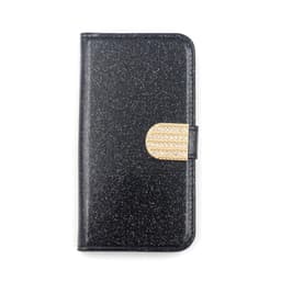 Glitter design Plånboksfodral till iPhone 12 Mini - Svart
