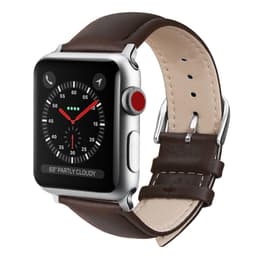 SKALO Læder Rem Apple Watch 38/40/41mm - Brun
