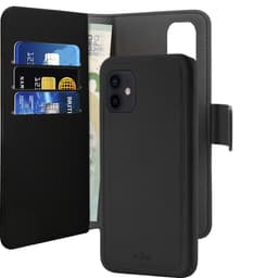 Puro 2-i-1 Wallet plånboksfodral iPhone 12 / 12 Pro (svart)