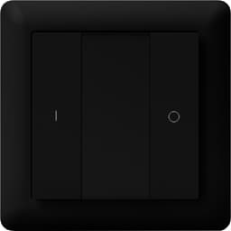 HeatIt Z-Push-bryter med 2 knapper (sort)