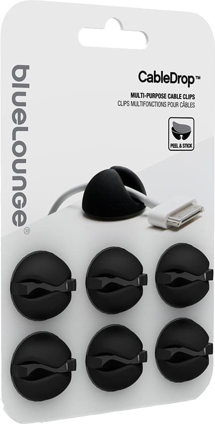 BlueLounge CableDrop kabelholdere CD-BL (sort)