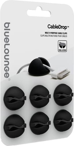 BlueLounge CableDrop kabelholdere CD-BL (sorte)