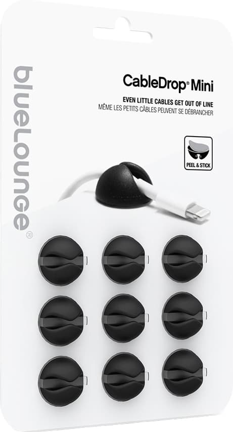 BlueLounge CableDrop mini kabelholdere CDM-BL (sort)