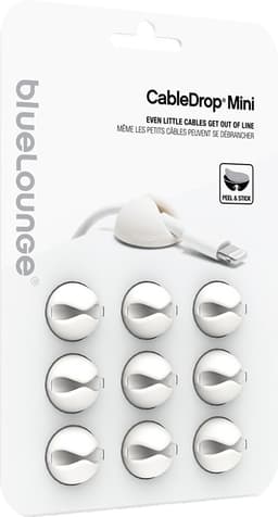 BlueLounge CableDrop Mini kabelhållare (vit)