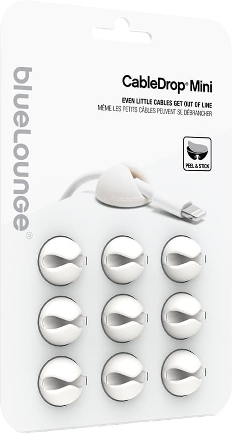 BlueLounge CableDrop mini kabelholdere CDM-WH (hvid)