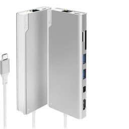 Alogic Ultra Plus USB-C dockingstation (sølv)