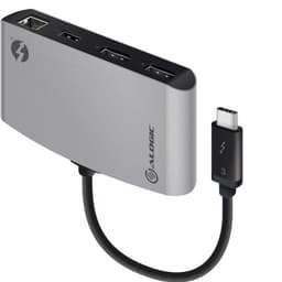 Alogic Thunderbolt 3 Dual DisplayPort dockingstasjon (grå)