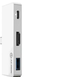 Alogic Nano Mini USB-C dockingstasjon (sølv)