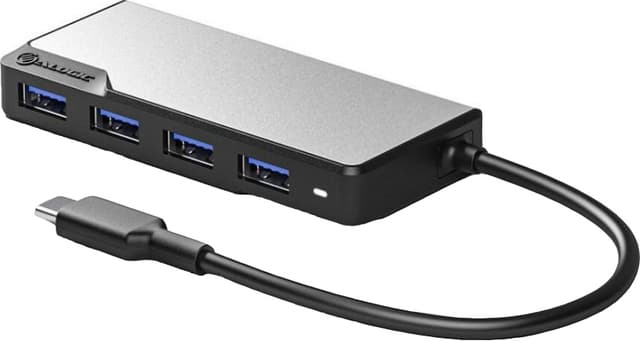 Alogic Fusion Swift 4-i-1 USB-C dockingstasjon (stellargrå)