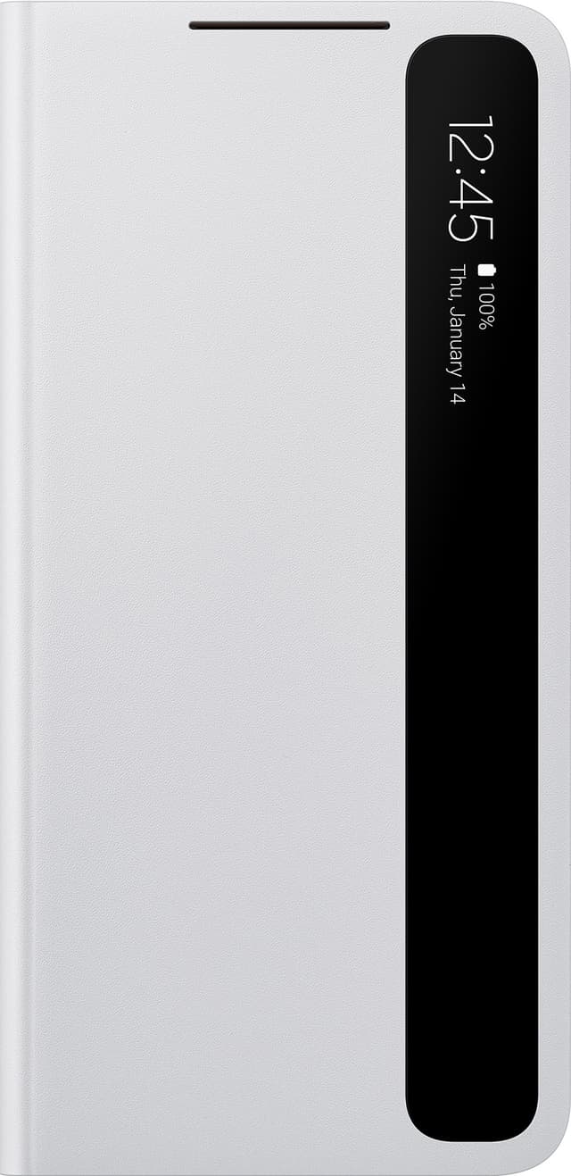Samsung Galaxy S21 Plus Clear View fodral (ljusgrå)