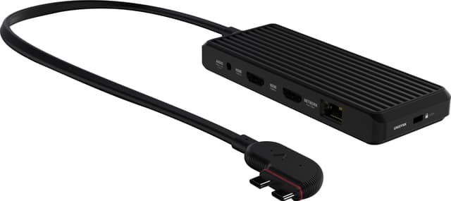 Unisynk 10 Port Dual Screen Hub adapter til Mac (sort)