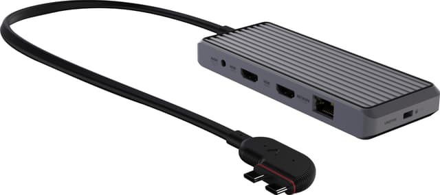 Unisynk 10 Port Dual Screen Hub adapter for Mac (stellargrå)
