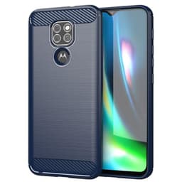 Stöttåligt Armor Carbon TPU-skal Moto E7 Plus - Blå