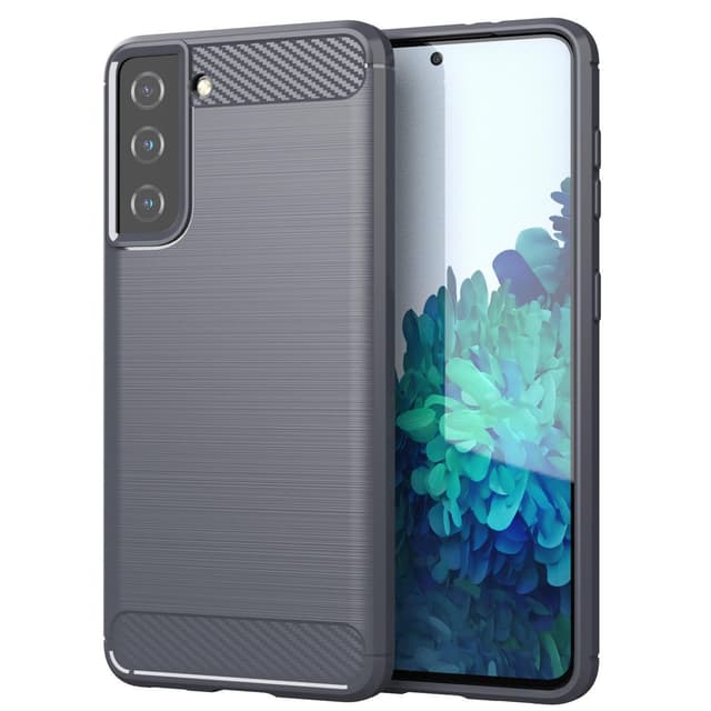 SKALO Samsung S21 Plus Armor Carbon Stødsikker TPU-cover - Grå