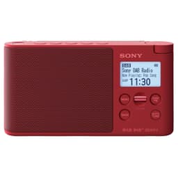 Sony kannettava radio XDR-S41D (punainen)