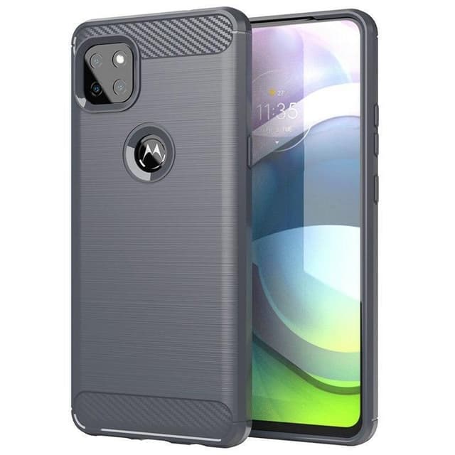 Stöttåligt Armor Carbon TPU-skal Moto G9 Power - Grå