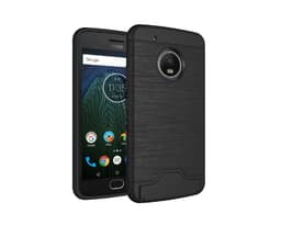 Moto G5 PLUS | Armor skal | Korthållare - Svart