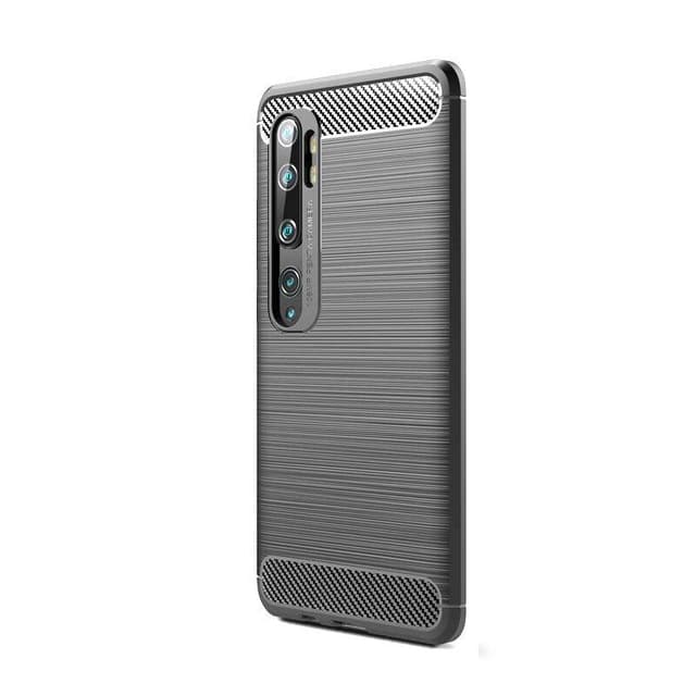 Stöttåligt Armor Carbon TPU-skal Xiaomi Mi Note 10 / Note 10 Pro - Grå