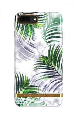 Richmond & Finch iPhone 6/6S/7/8 Plus Deksel White Marble Tropics