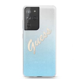 Guess Samsung Galaxy S21 Ultra Kuori Vintage Sininen
