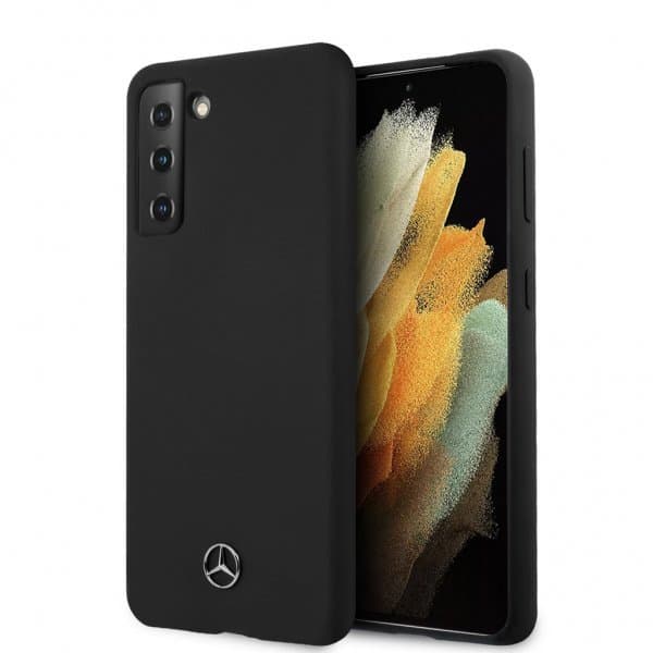 Mercedes Benz Samsung Galaxy S21 Plus Cover med Logo Sort