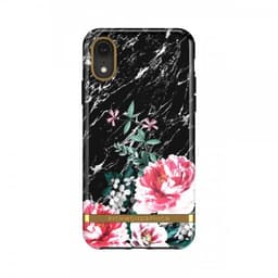 Richmond & Finch iPhone Xr Deksel Black Marble Floral