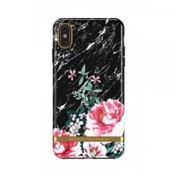 Richmond & Finch iPhone Xs Max Deksel Black Marble Floral