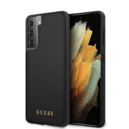 Guess Samsung Galaxy S21 Plus Kuori Nahkarakenne Musta
