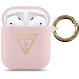 Guess AirPods (1/2) Kuori Gold Triangle Vaaleanpunainen