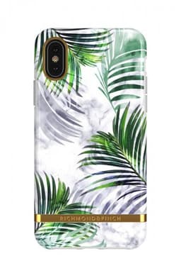 Richmond & Finch iPhone Xr Deksel White Marble Tropics