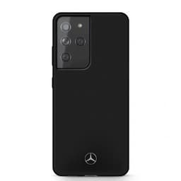 Mercedes Benz Samsung Galaxy S21 Ultra Cover med Logo Sort
