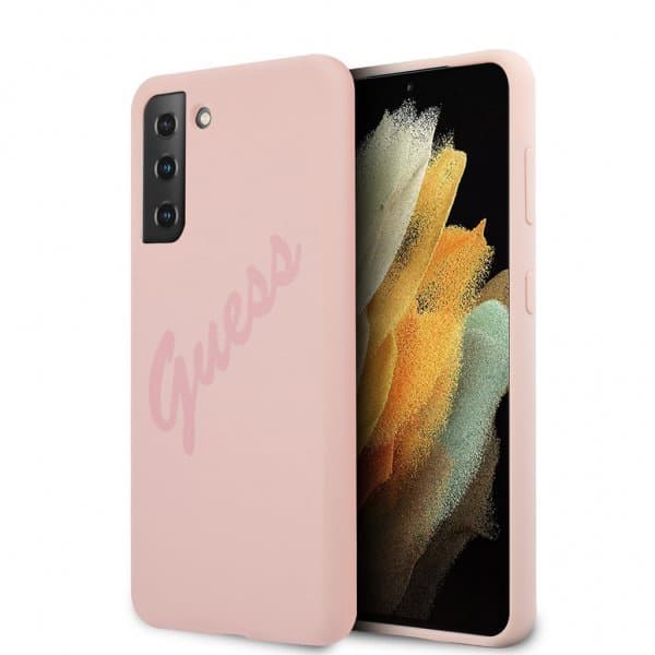 Guess Samsung Galaxy S21 Plus Skal Vintage Logo Rosa
