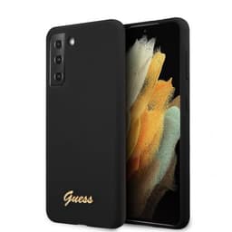 Guess Samsung Galaxy S21 Kuori Metal Logo Musta