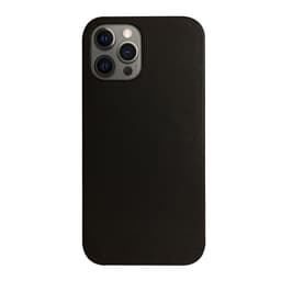 Læder-etui designet til at arbejde med MagSafe til iPhone 12 Pro - Black