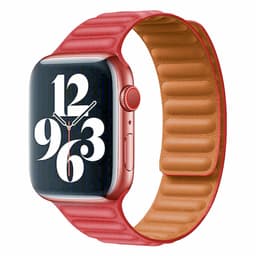 Vegansk lær magnetisk Apple klokkereim 38/40 mm Red