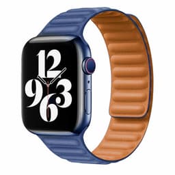 Vegansk lær magnetisk Apple klokkereim 38/40 mm Blue