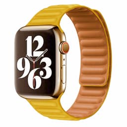Vegansk lær magnetisk Apple klokkereim 38/40 mm Yellow