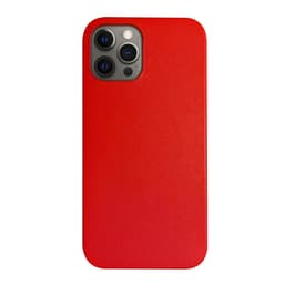 iPhone 12 Pro nahkakuori suunniteltu toimimaan MagSafe - Red