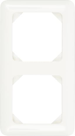Nordic Quality Combi peitelevy 2-osaiselle pistorasialle (valkoinen)