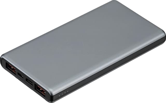 Sandstrøm 10,000mAh powerbank för strömförsörjning/snabbladdning (grå)