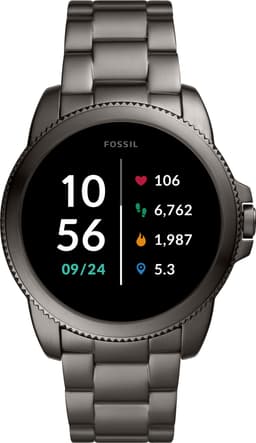 Fossil Gen 5E smartwatch 44mm rostfritt stål (rök)