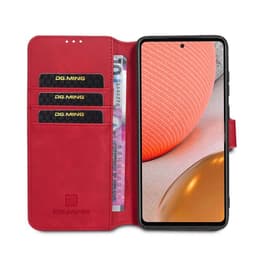 DG-Ming mobilplånbok 3-kort Samsung Galaxy A72 5G  - Röd